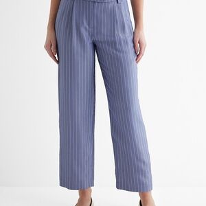 Women's Blue Striped Pants